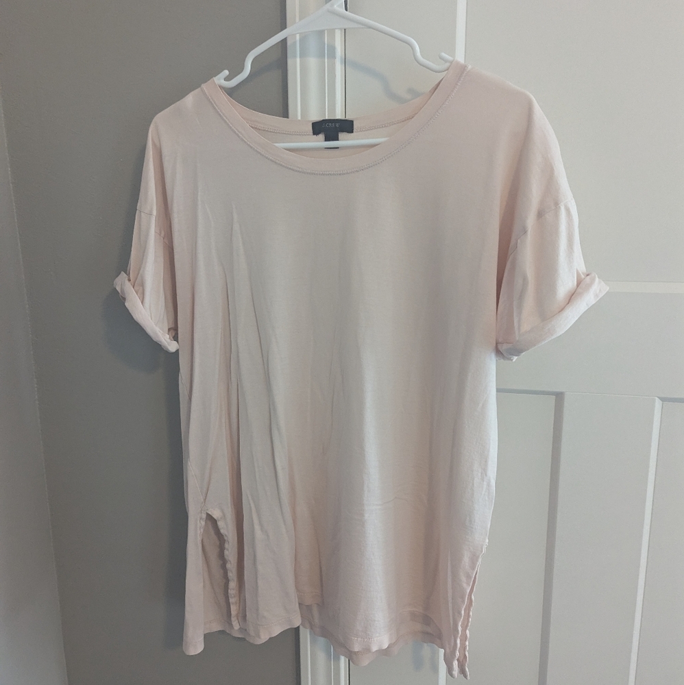 J. Crew Size L Pastel Pink Top